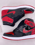 Air Jordan 1 Retro High OG "Patent Bred" 2021 New Size 10.5