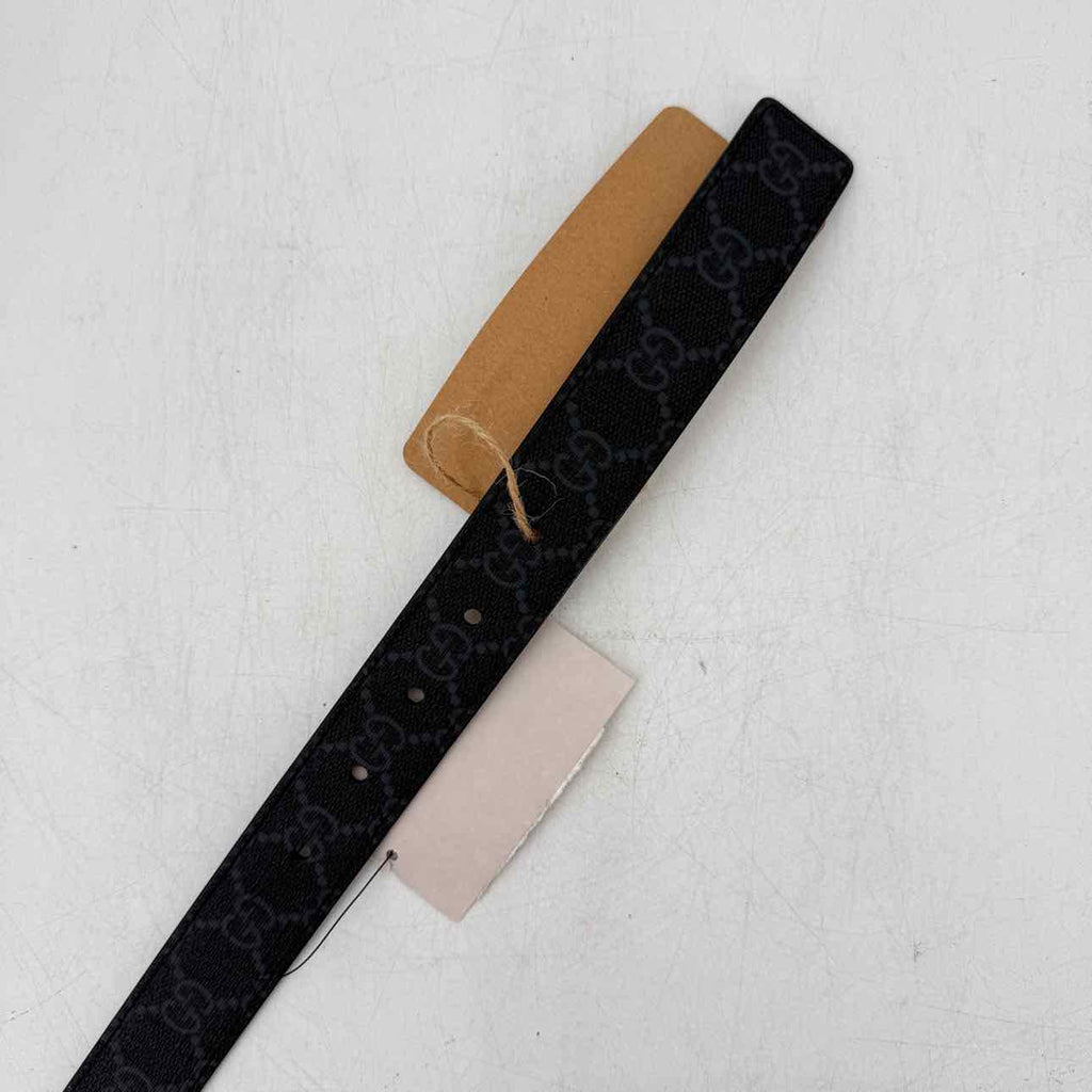 Gucci Belt "MONOGRAM" New Black Size 95