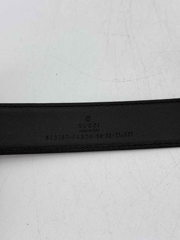 Gucci Belt "GG EMBLEM" New Black Size 95
