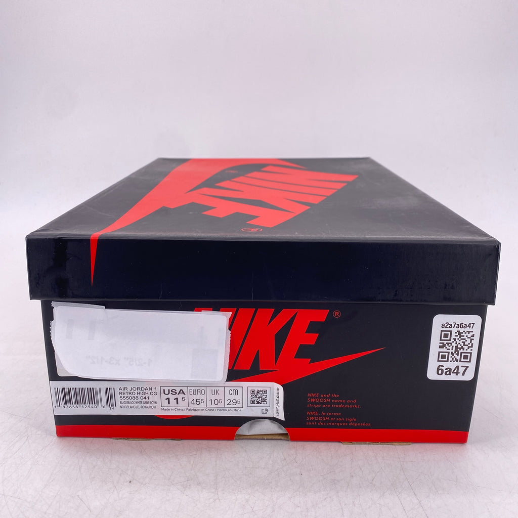 Air Jordan 1 Retro High OG "Royal Toe" 2020 New Size 11.5