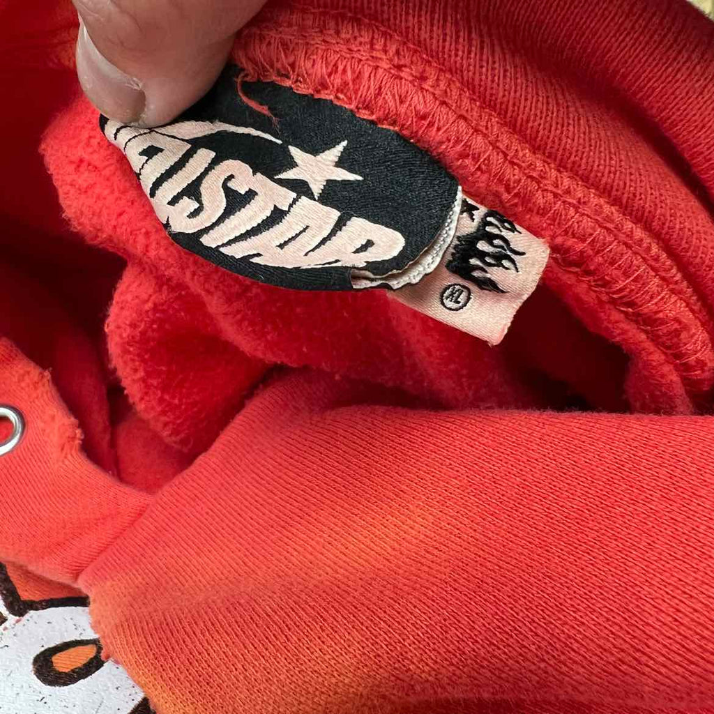 Hellstar Pullover "RECORDS" Red New Size XL