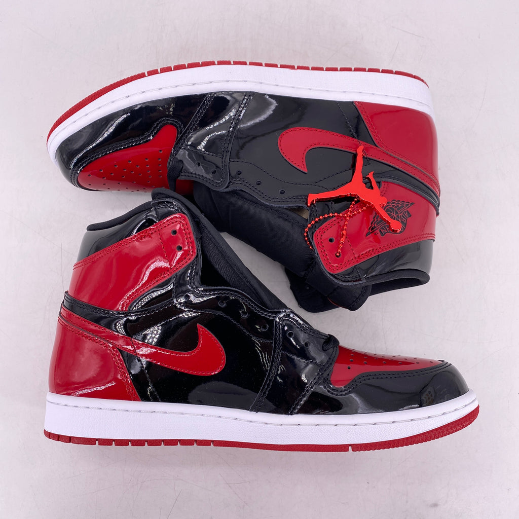 Air Jordan 1 Retro High OG "Patent Bred" 2021 New Size 10.5