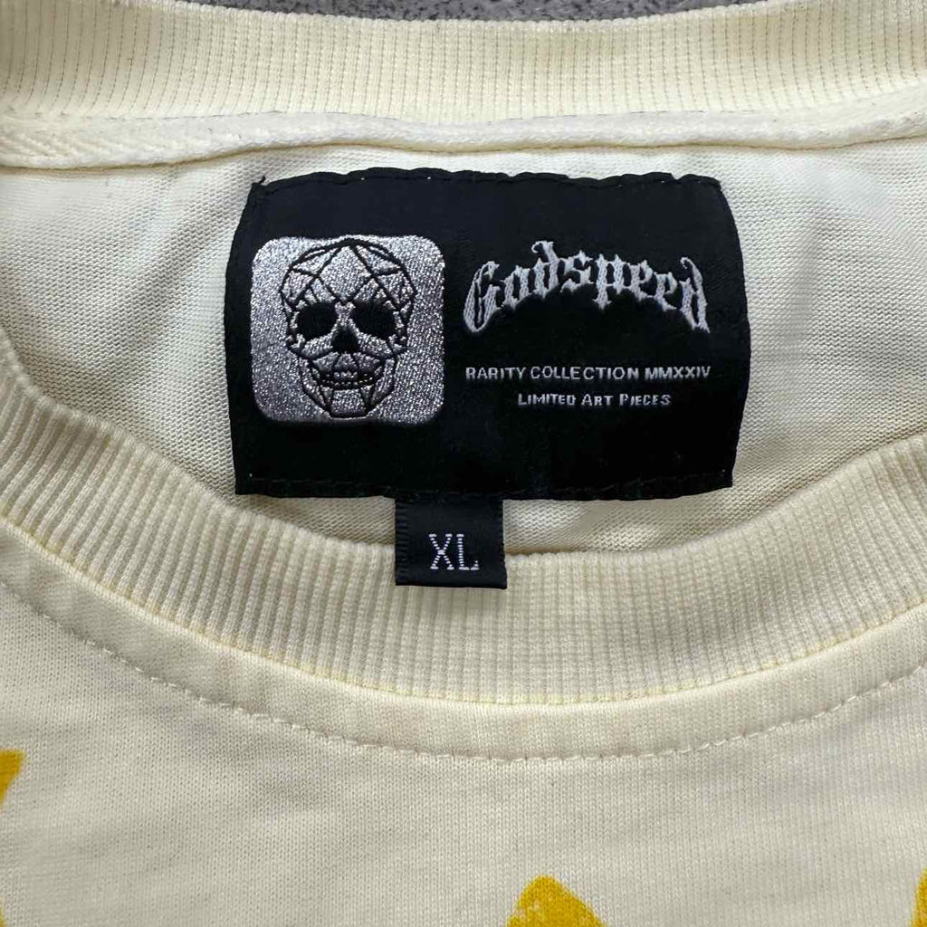Godspeed Long Sleeve "OUT OF MANY" Cream Used Size XL