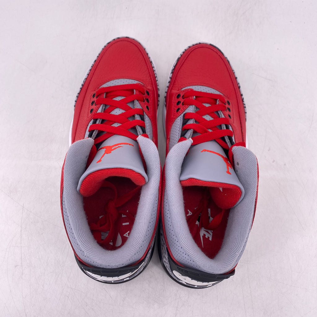 Air Jordan 3 Retro "Unite Fire Red" 2020 New Size 10