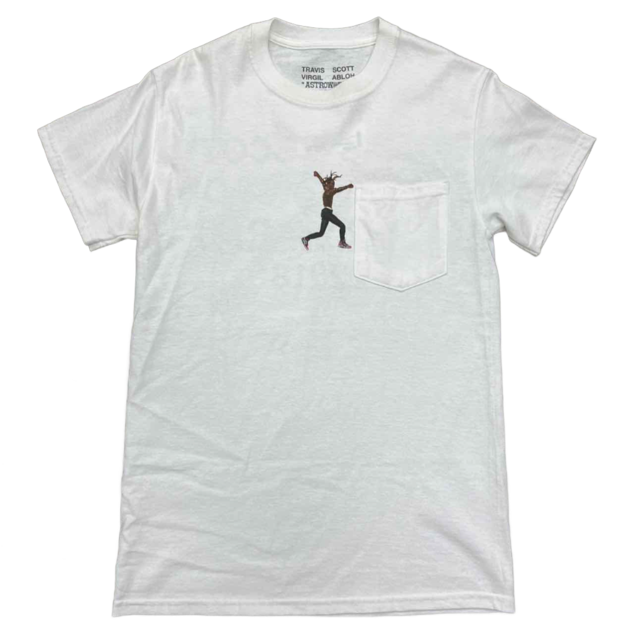 Travis Scott T-Shirt &quot;VIRGIL ABLOH&quot; Used Size S