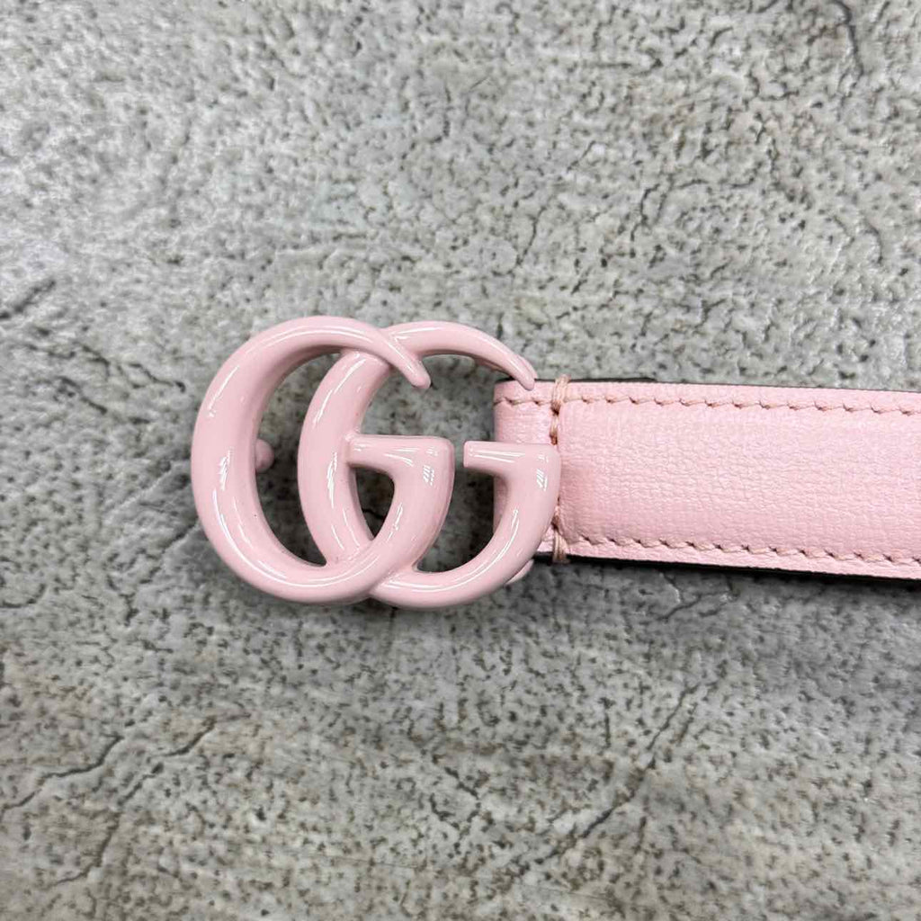 Gucci (W) Belt "GG MINI PINK BUCKLE" New Pink Size 42