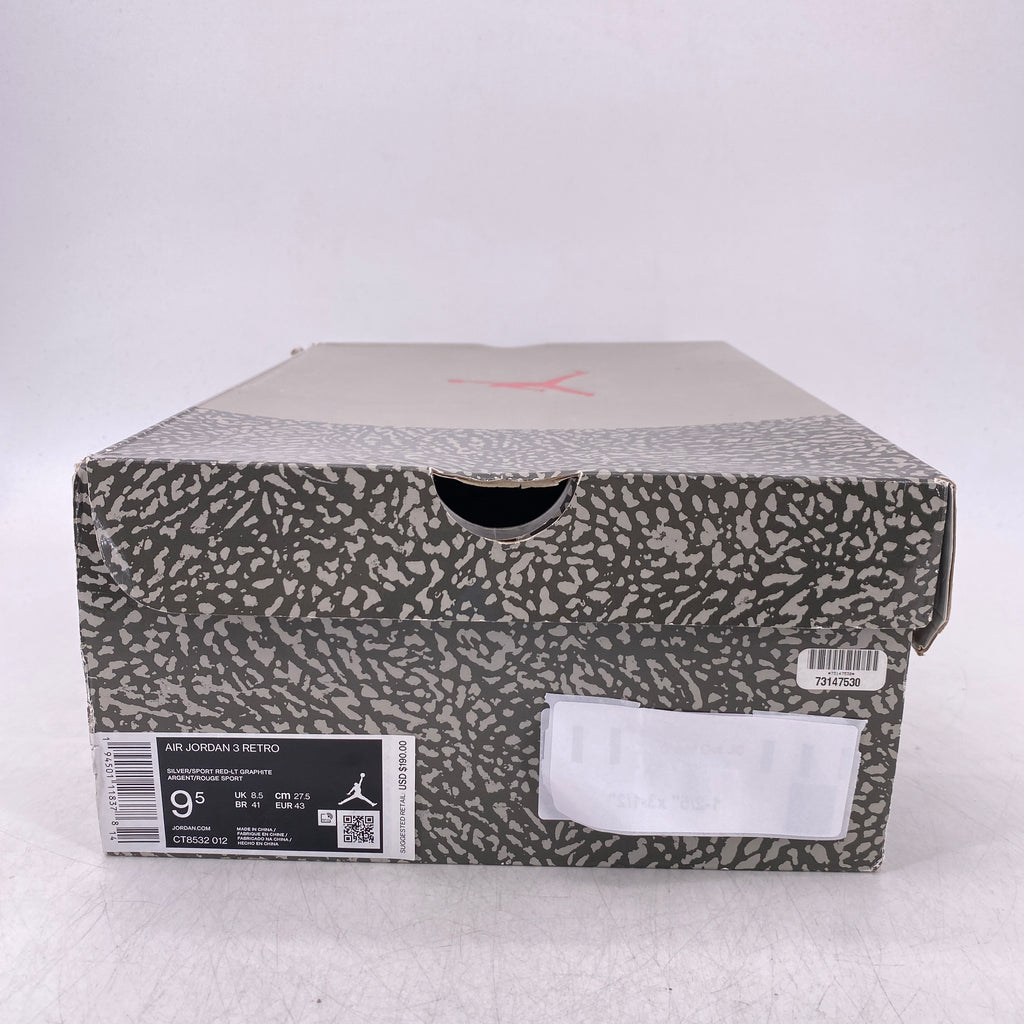 Air Jordan 3 Retro "Cool Grey" 2021 New Size 9.5