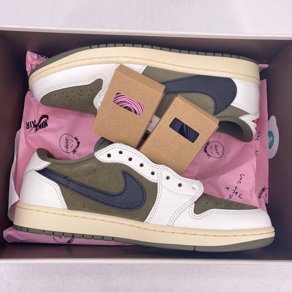 Air Jordan 1 Retro Low "Travis Scott Medium Olive" 2024 New Size 9.5