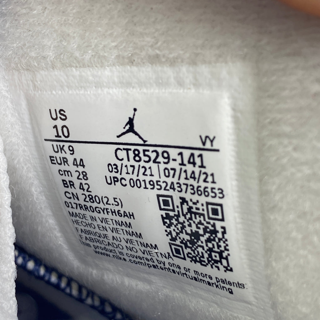 Air Jordan 6 Retro "Midnight Navy" 2022 New Size 10