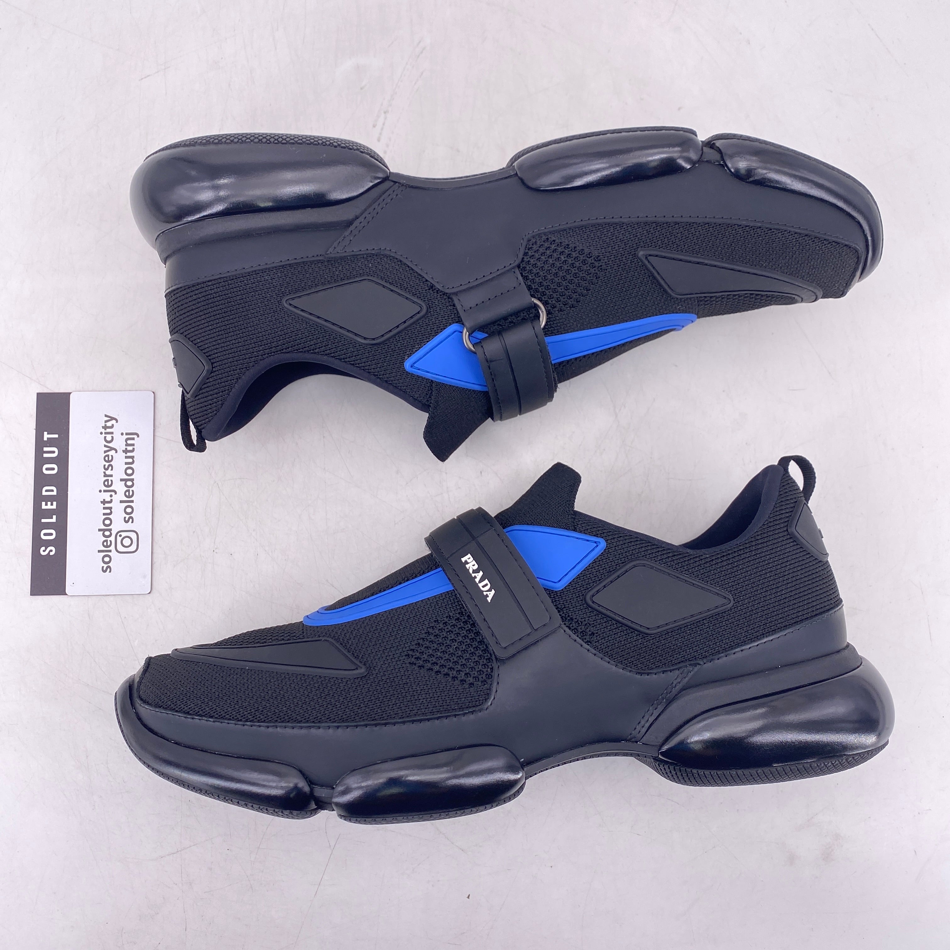 18ss PRADA cloud bust shoes Black×Blue Prada Cloudbust 