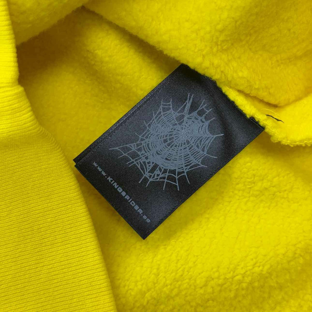 Sp5der Hoodie "LEGACY" Yellow New Size S