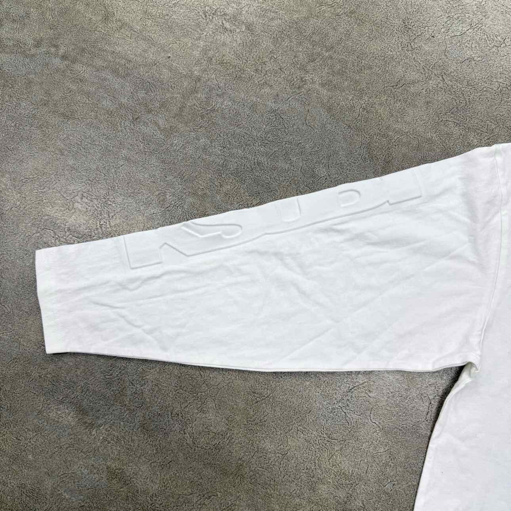 KSUBI Long Sleeve "PUFF PRINT" White New Size S