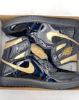 Air Jordan 1 Retro High OG "Black Metallic Gold" 2020 New Size 9