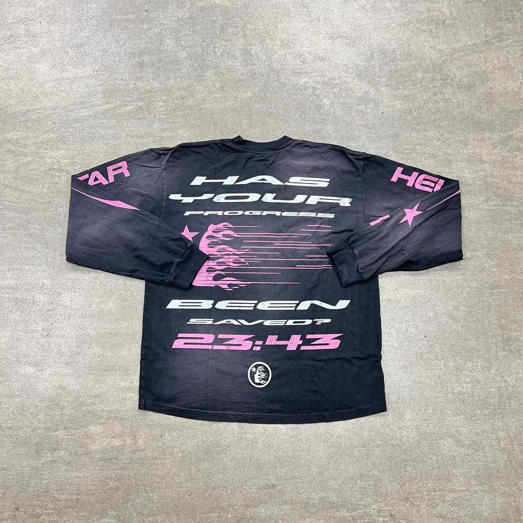 Hellstar Long Sleeve "QR CHRIST" Black New Size M