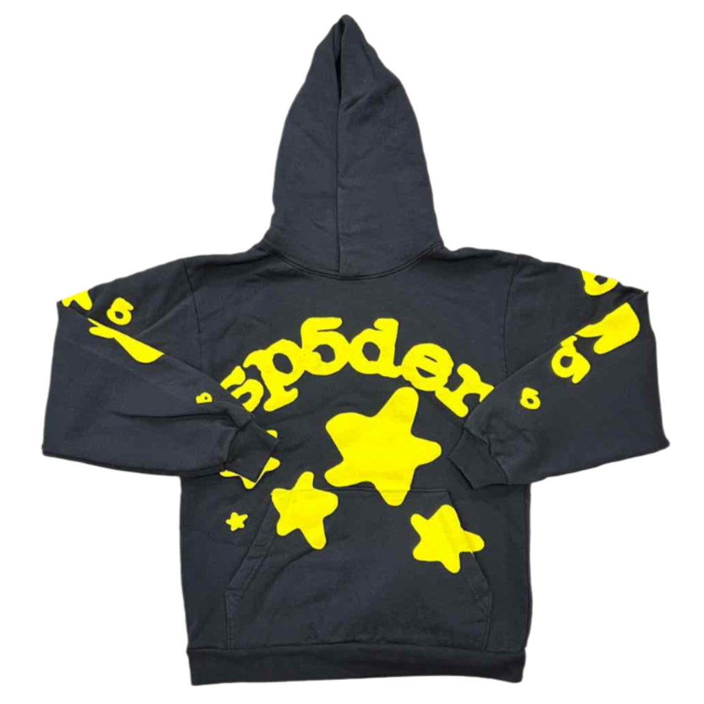 Sp5der Hoodie "BELUGA" Black Onyx New Size M