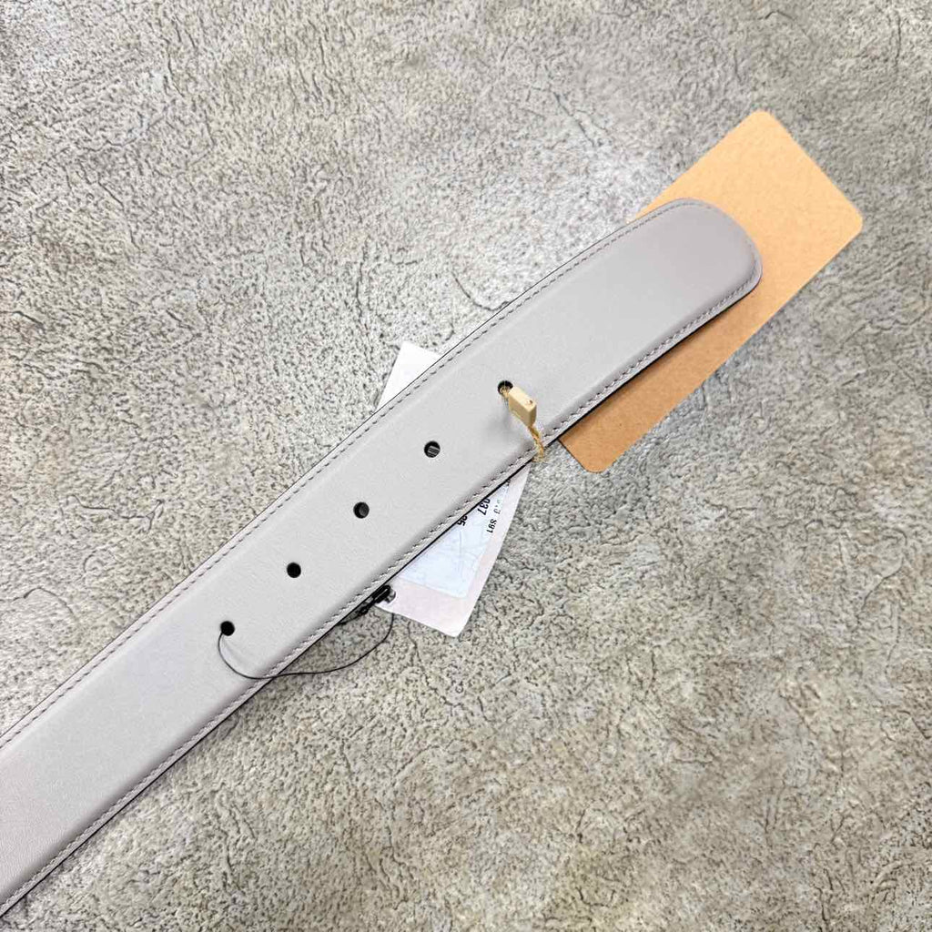 Gucci (W) Belt "SILVER BUCKLE" New Grey Size 34