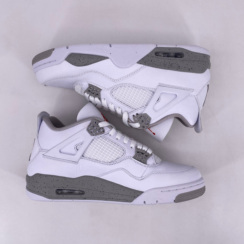 Air Jordan 4 Retro "White Oreo" 2021 New Size 9.5