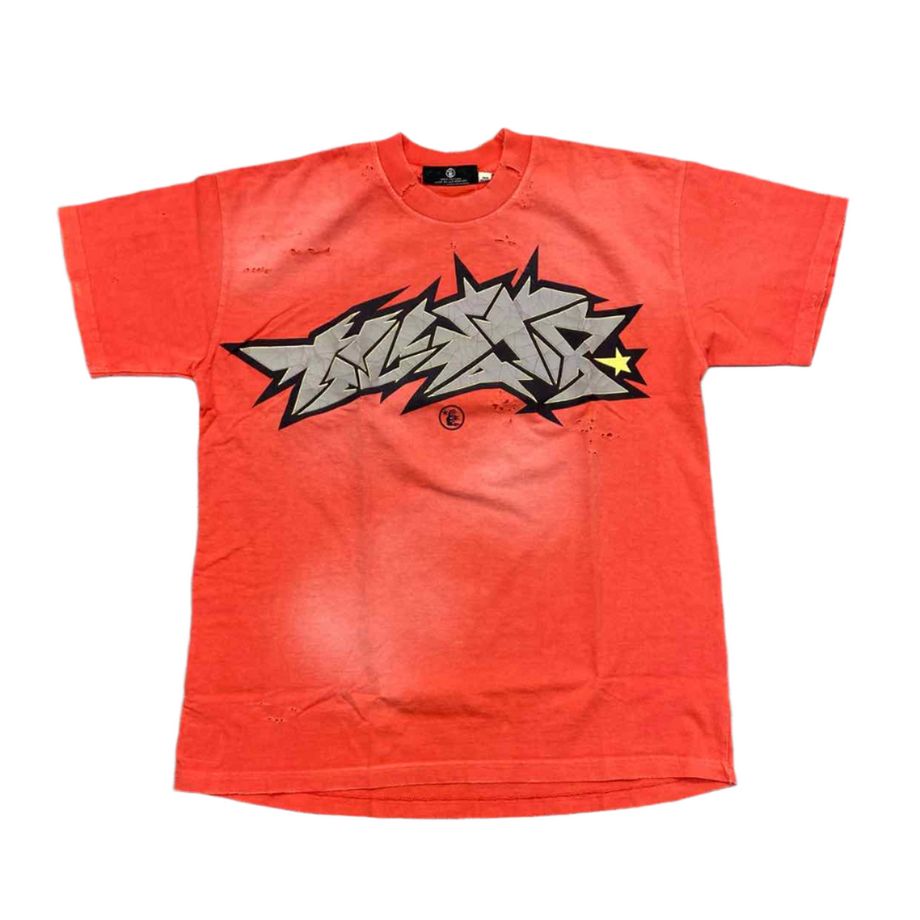 Hellstar T-Shirt "CRACKED" Red New Size XL