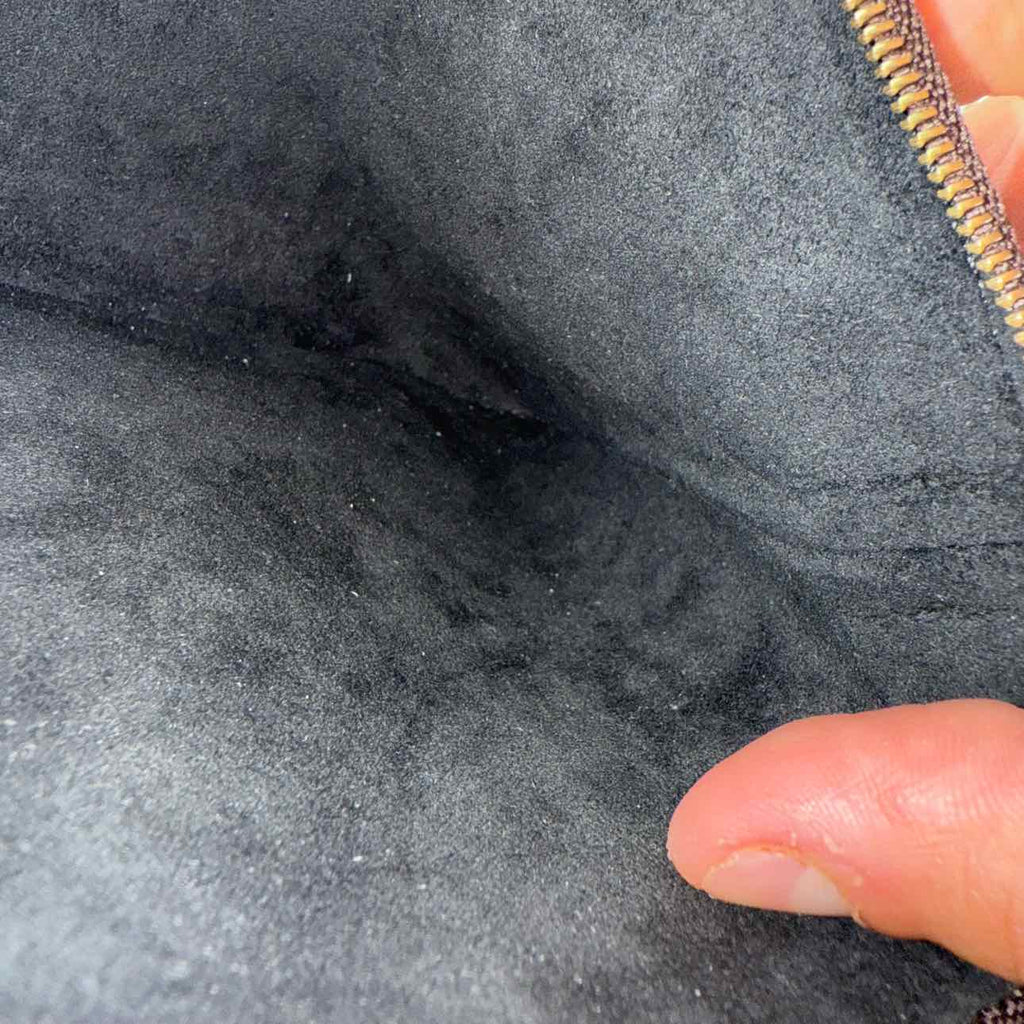 Louis Vuitton Handbag "DOUBLE ZIP POCHETTE" Used Brown