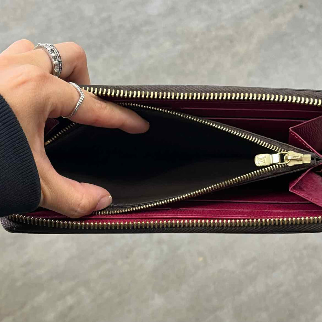 Louis Vuitton Wallet "CLEMENCE" Used Brown
