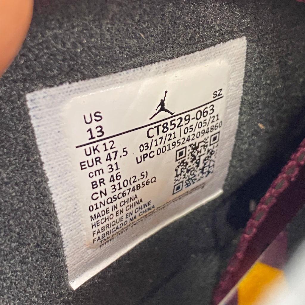 Air Jordan 6 Retro "Bordeaux" 2021 New Size 13
