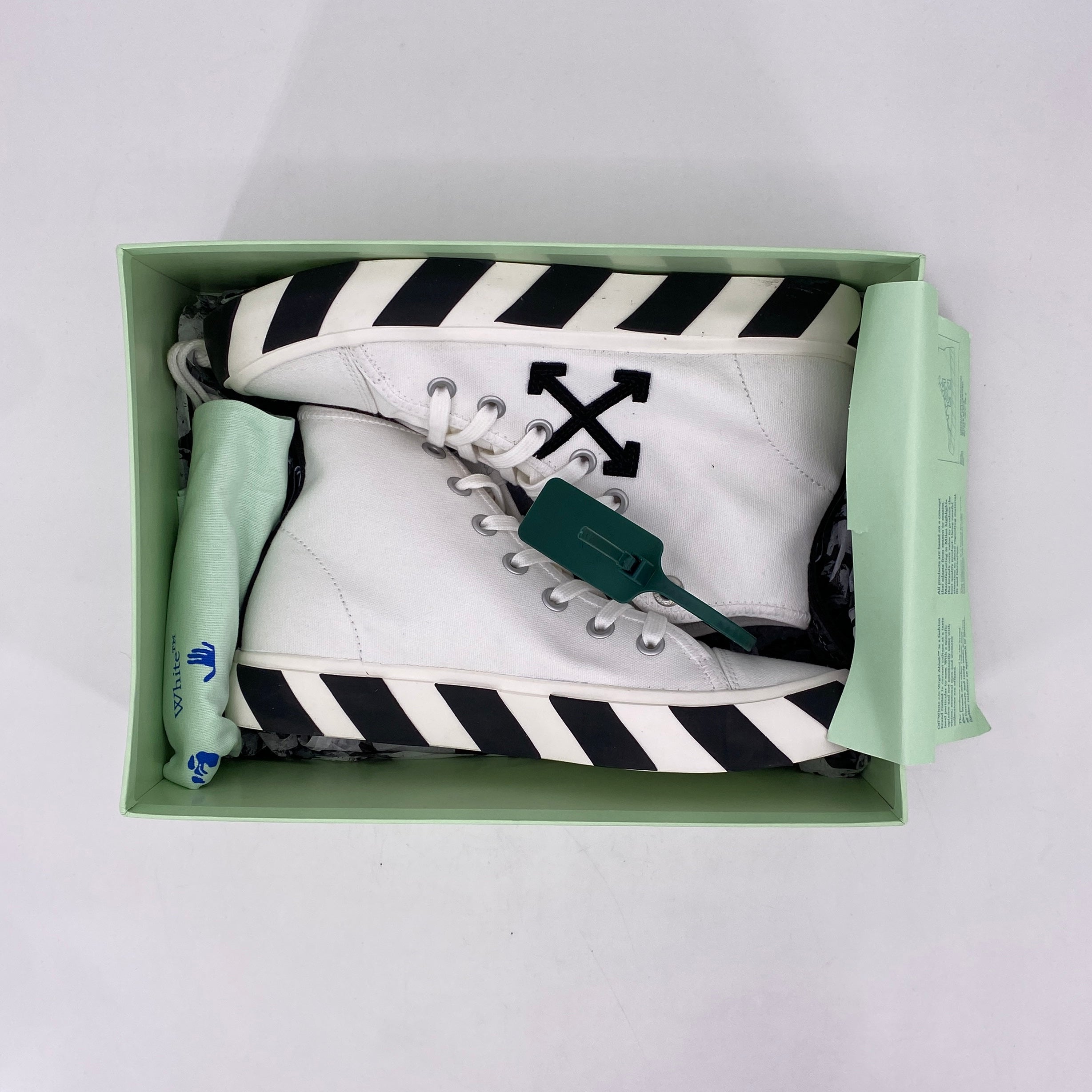OFF-WHITE Mid Top &quot;White Black&quot;  New Size 40