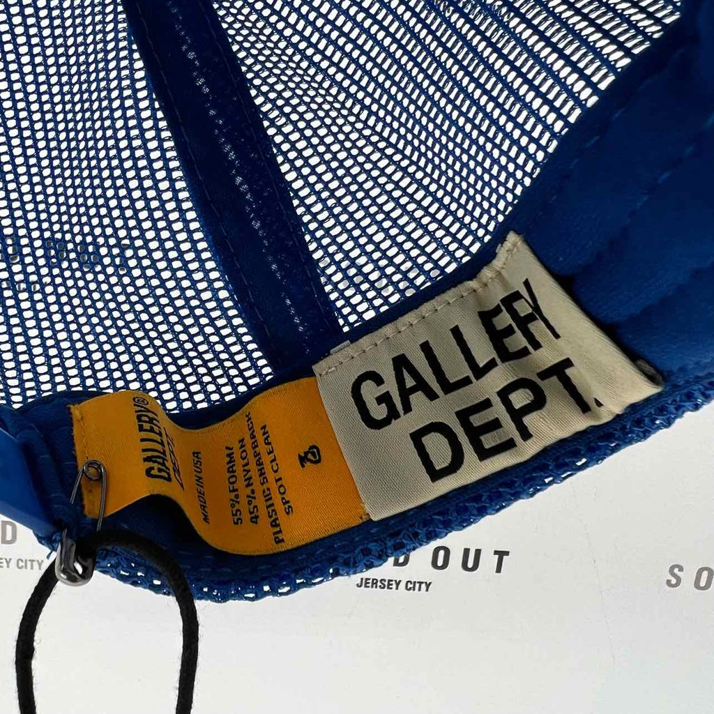 Gallery DEPT. Trucker Hat "YELLOW" New Blue Size OS