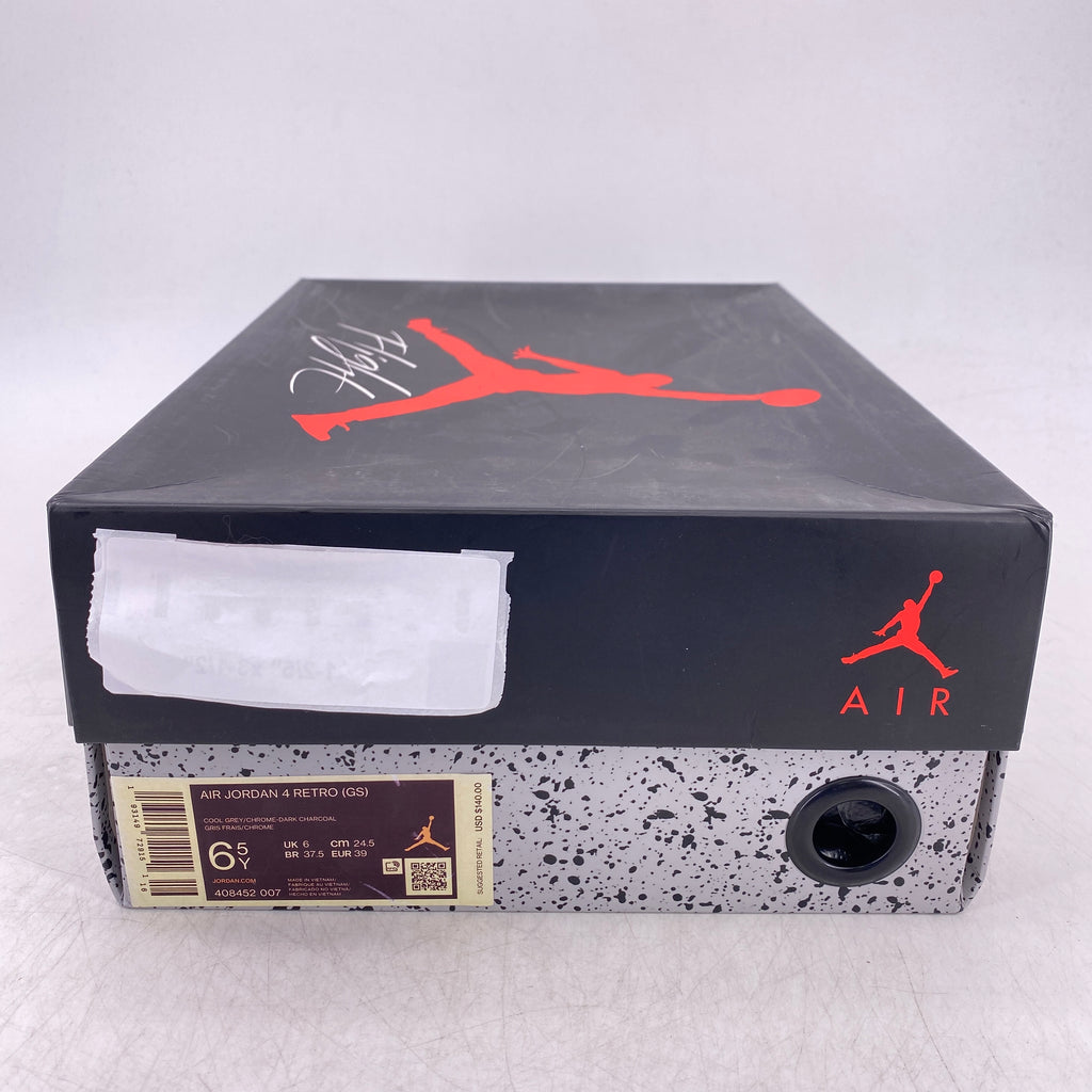 Air Jordan (GS) 4 Retro "Cool Grey" 2019 New Size 6.5Y