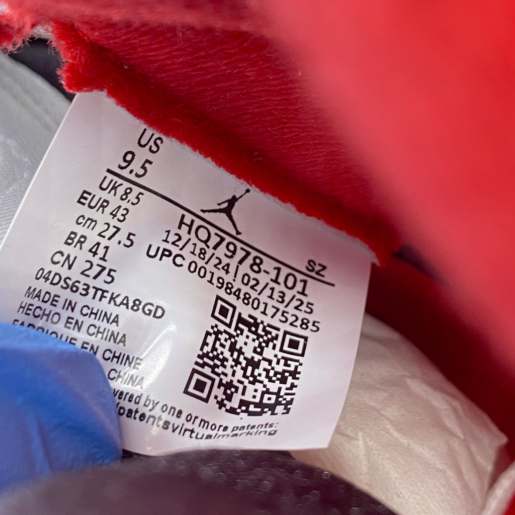 Air Jordan 5 Retro "Fire Red Black Tongue" 2025 New Size 9.5