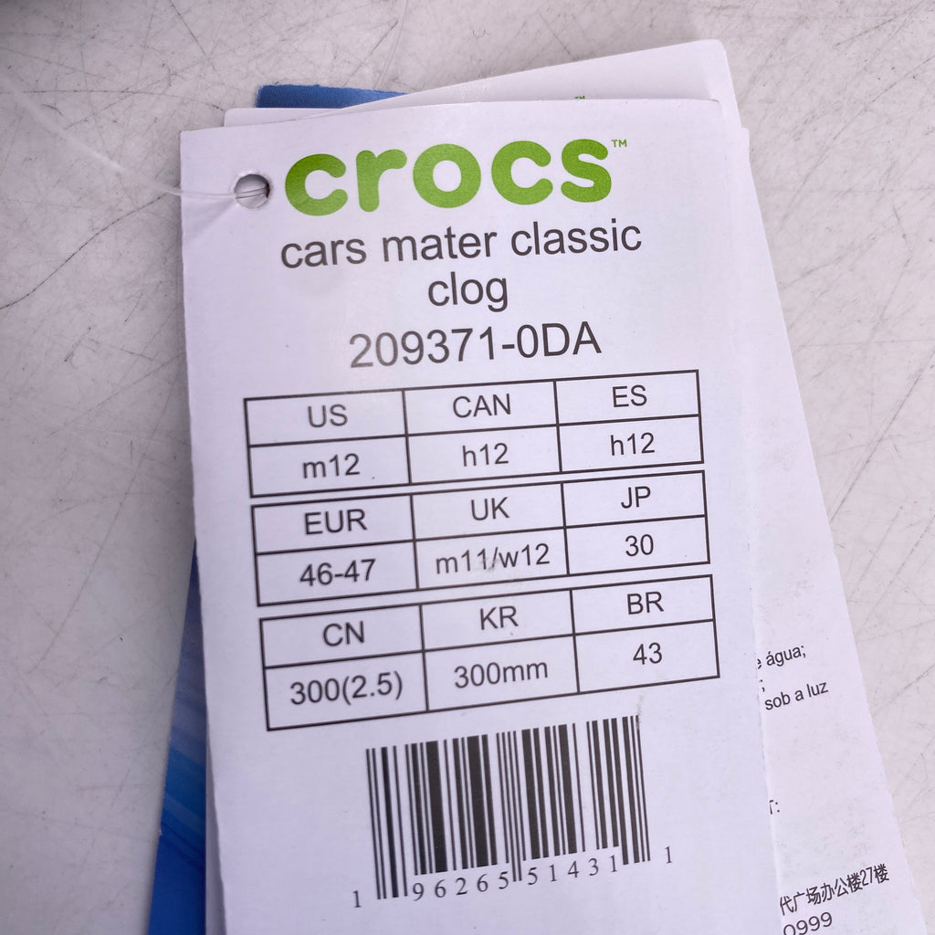 Crocs Classic Clog "Mater" 2023 New Size 12