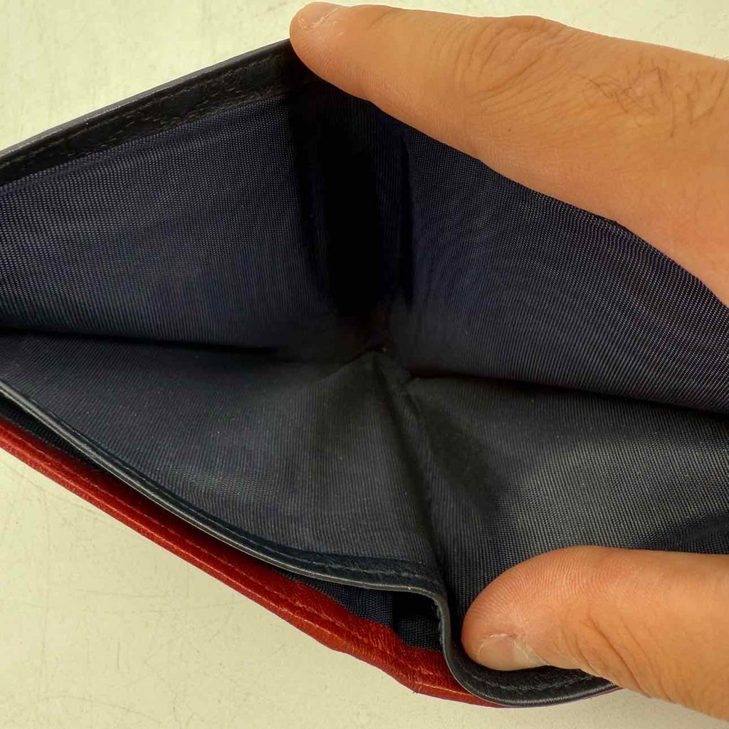 Gucci Wallet "MONOGRAM BLUE" Used Navy