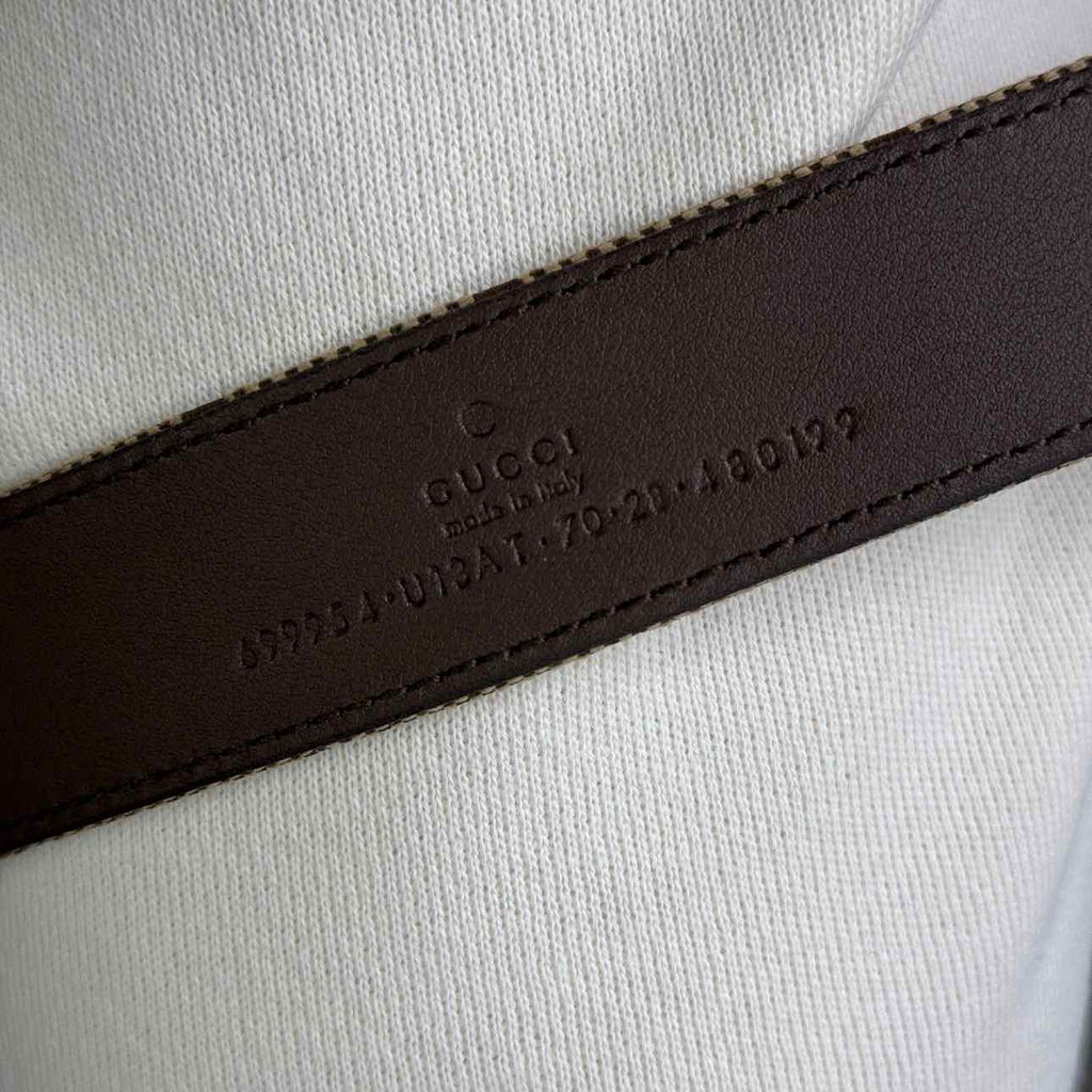 Gucci Belt "GG" New Brown Size 28W