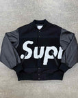 Supreme Jacket "BIG LOGO CHENILLE" Black Used Size S