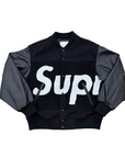 Supreme Jacket "BIG LOGO CHENILLE" Black Used Size S