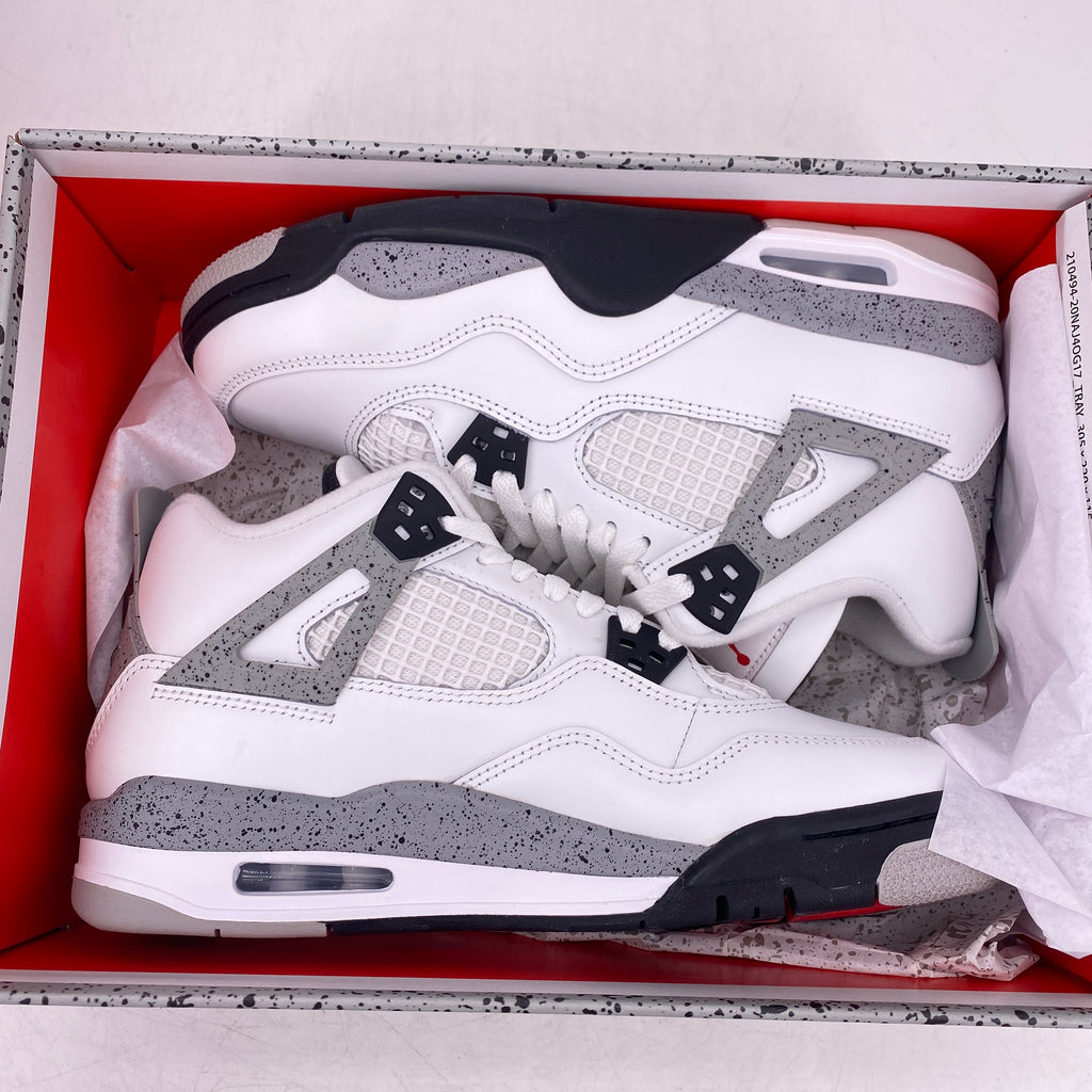 Air Jordan (GS) 4 Retro "White Cement" 2025 New Size 7Y