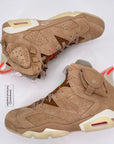 Air Jordan 6 Retro "Travis Scott British Khaki" 2021 New Size 8.5