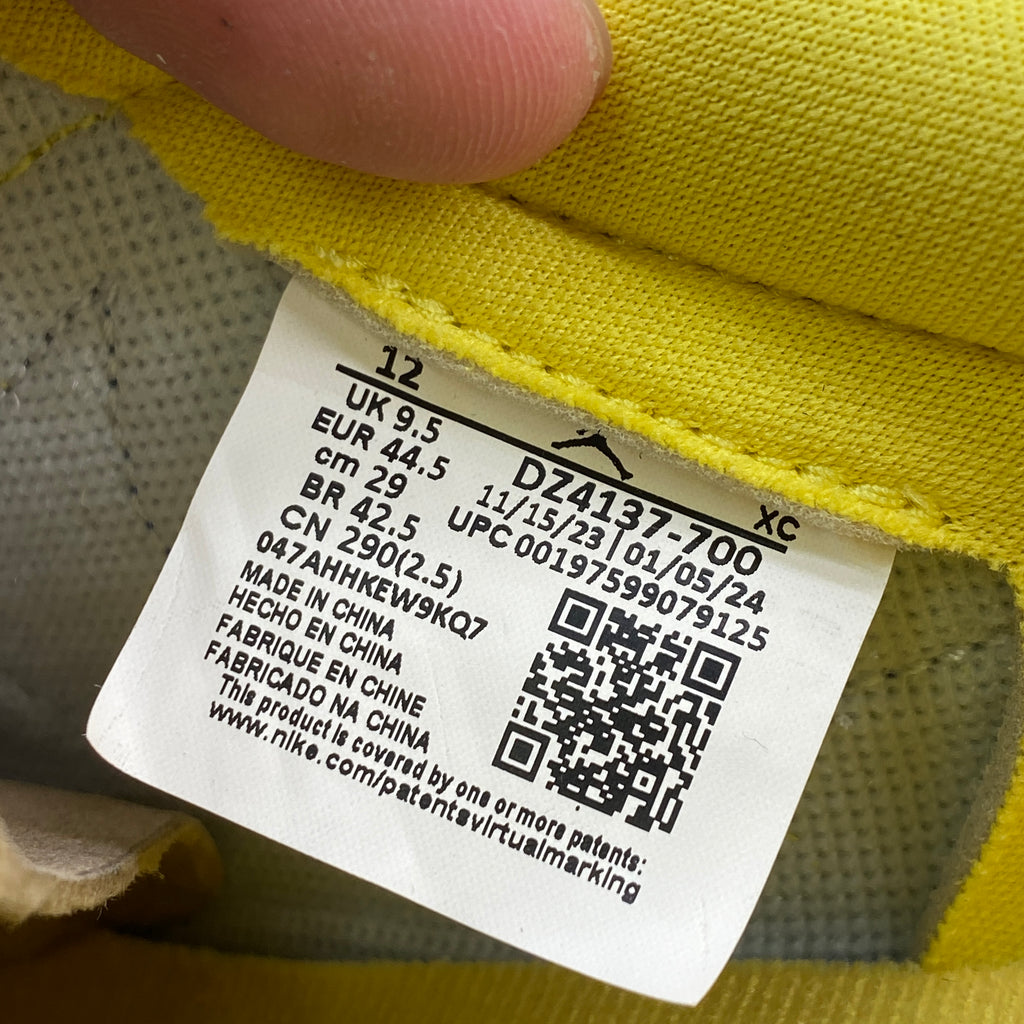 Air Jordan (W) 1 Low OG "Canary" 2024 New (Cond) Size 12W