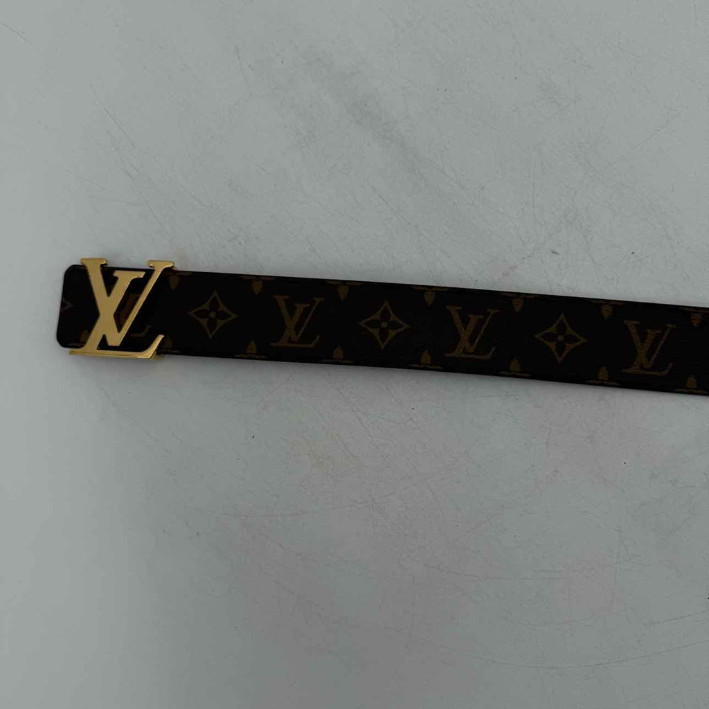 Louis Vuitton Belt "GOLD BUCKLE" Used Brown Size 38