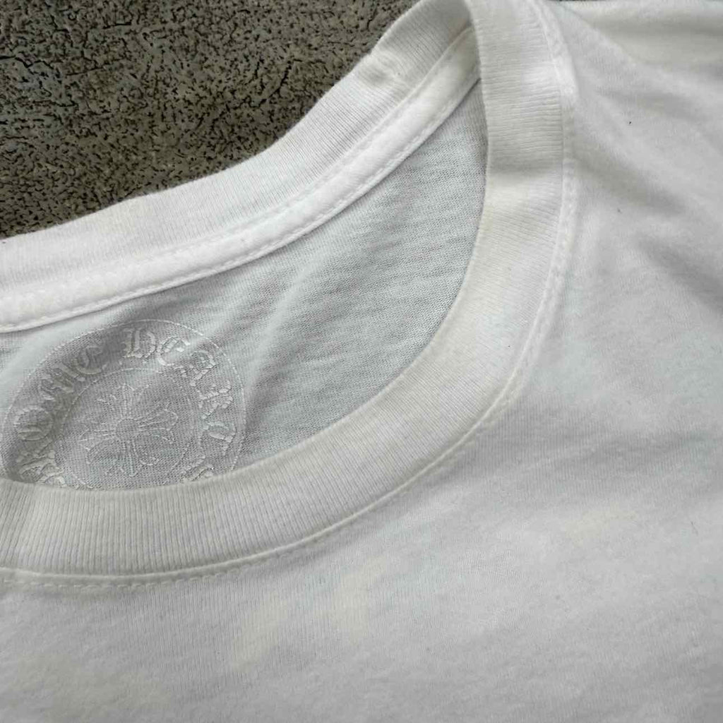 Chrome Hearts Long Sleeve "EYECHART" White Used Size XL