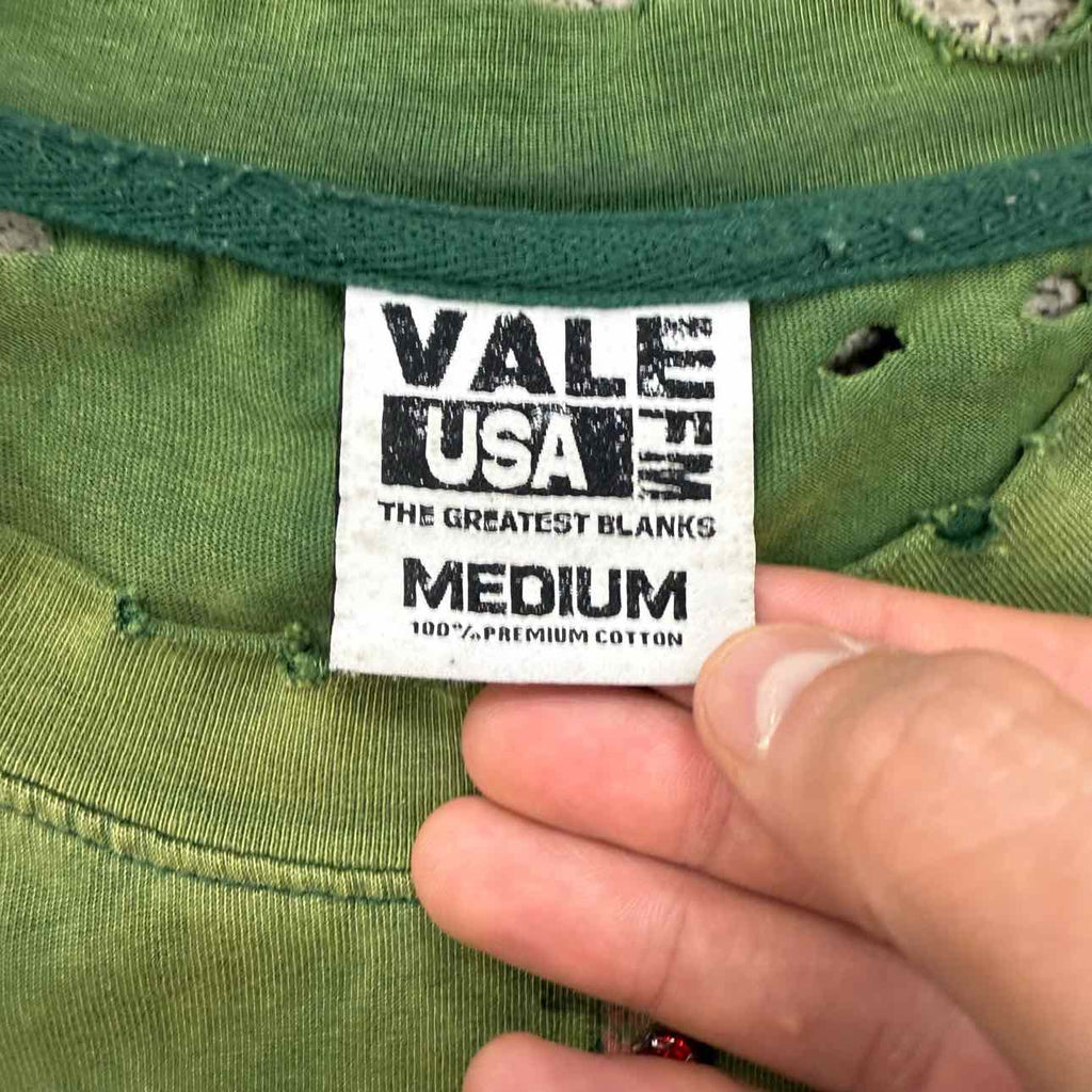 Vale T-Shirt "GREEN MONEY" Green Used Size M