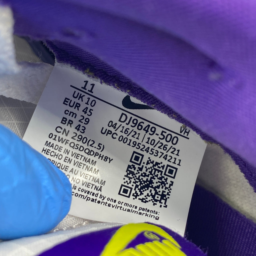 Nike Dunk Low / U "Court Purple" 2022 Used Size 11