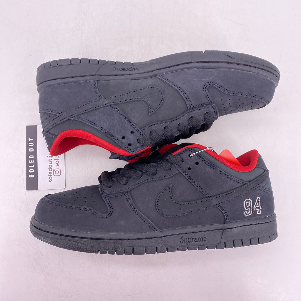 Nike SB Dunk Low "Supreme 94 Black" 2025 New Size 10