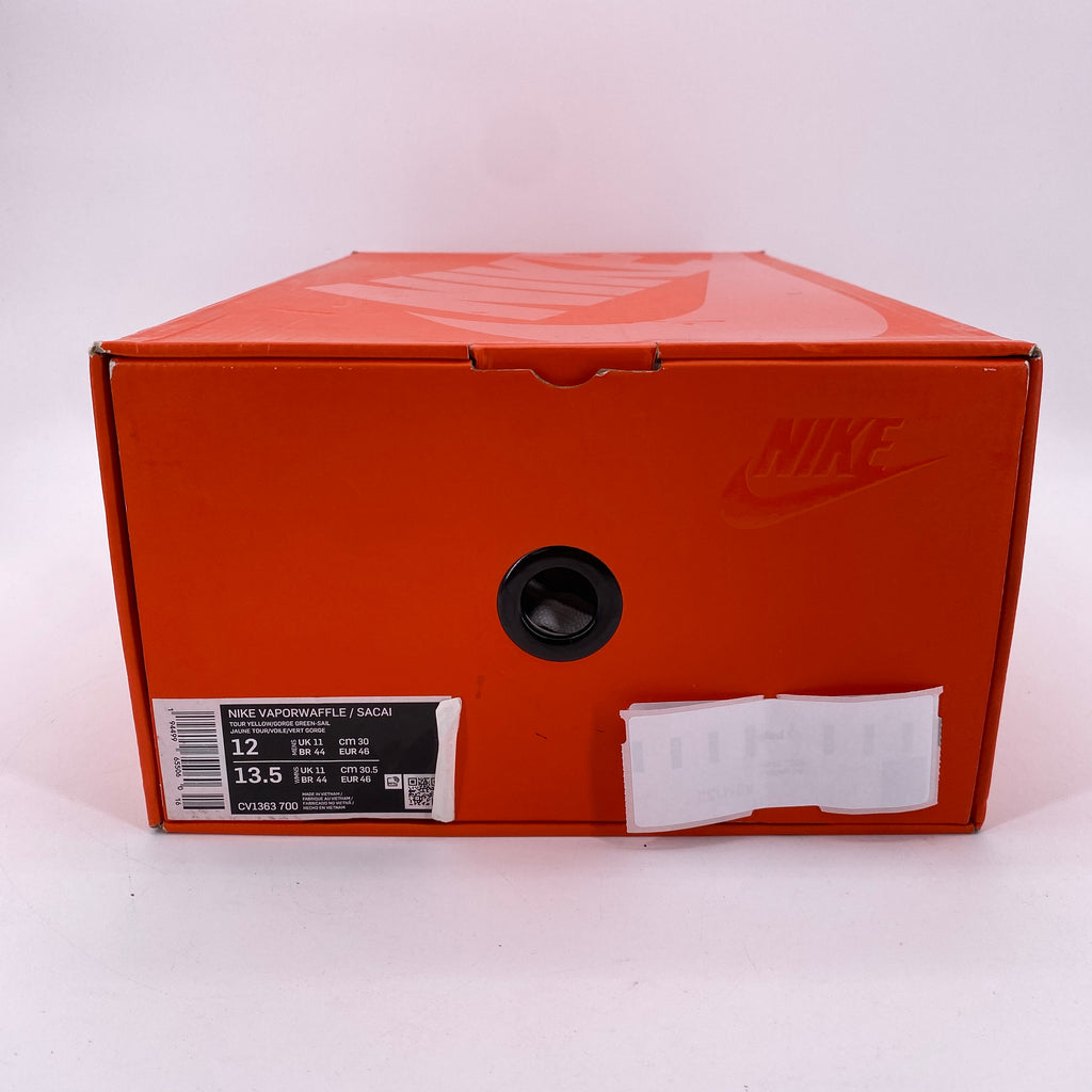 Nike Vaporwaffle / Sacai "Tour Yellow" 2020 New Size 12
