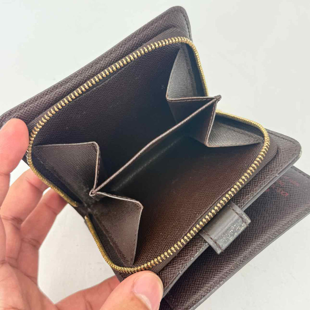 Louis Vuitton Wallet "DAMIER EBENE" Used Brown Size OS
