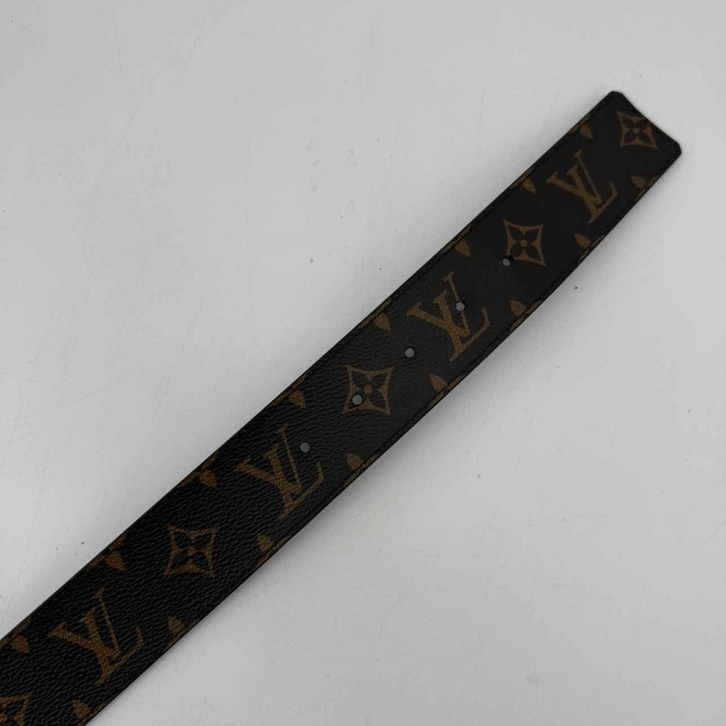 Louis Vuitton Belt "BLUE BUCKLE" Used Brown Size 38
