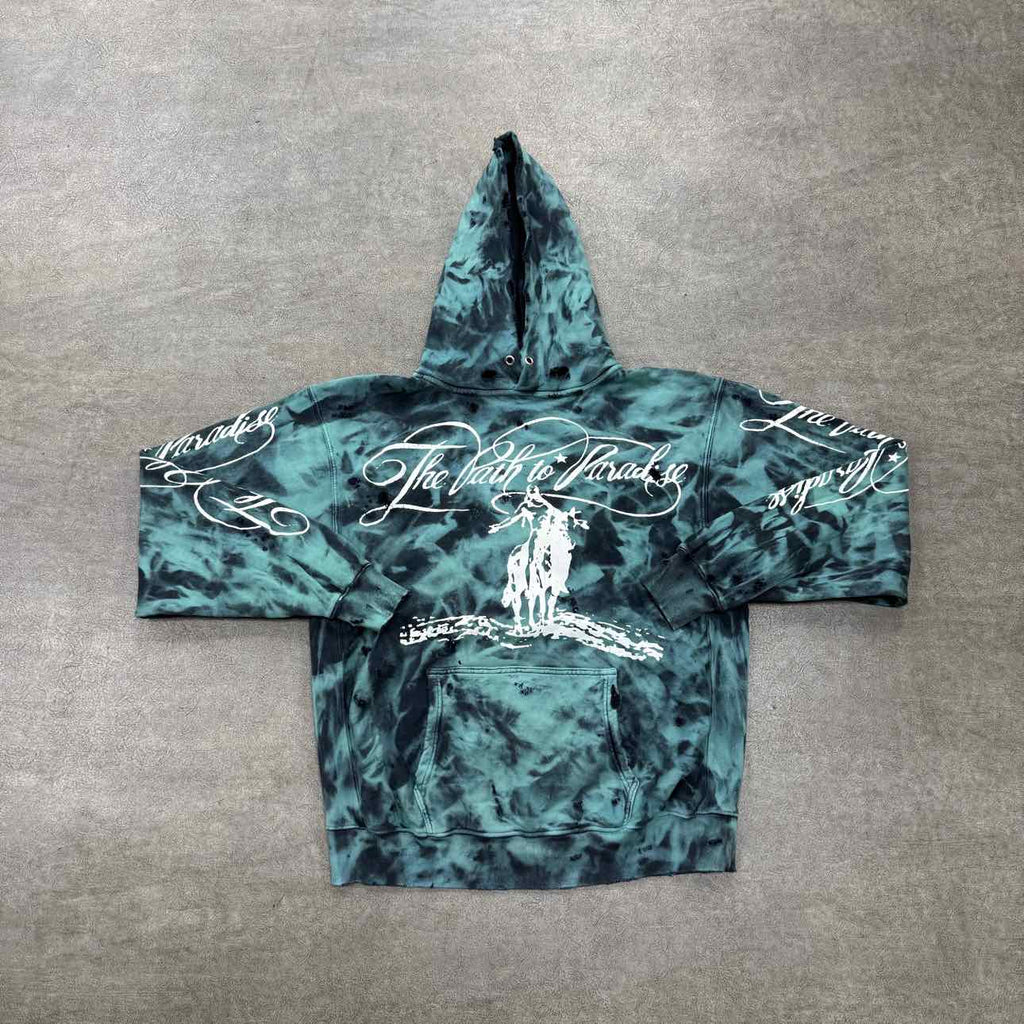 Hellstar Hoodie "PATH TO PARADISE" Green New Size L