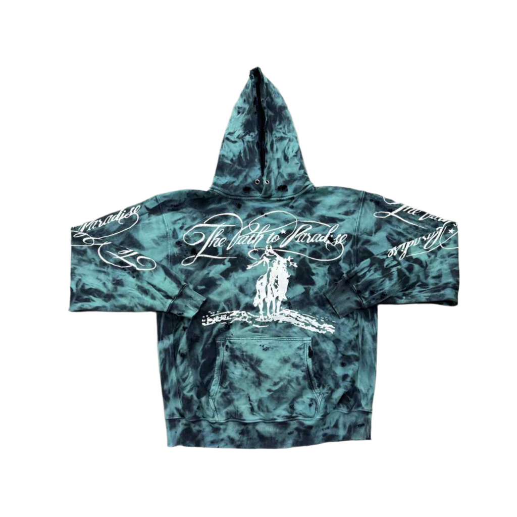 Hellstar Hoodie "PATH TO PARADISE" Green New Size L