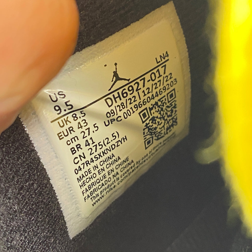 Air Jordan 4 Retro "Thunder" 2023 New Size 9.5