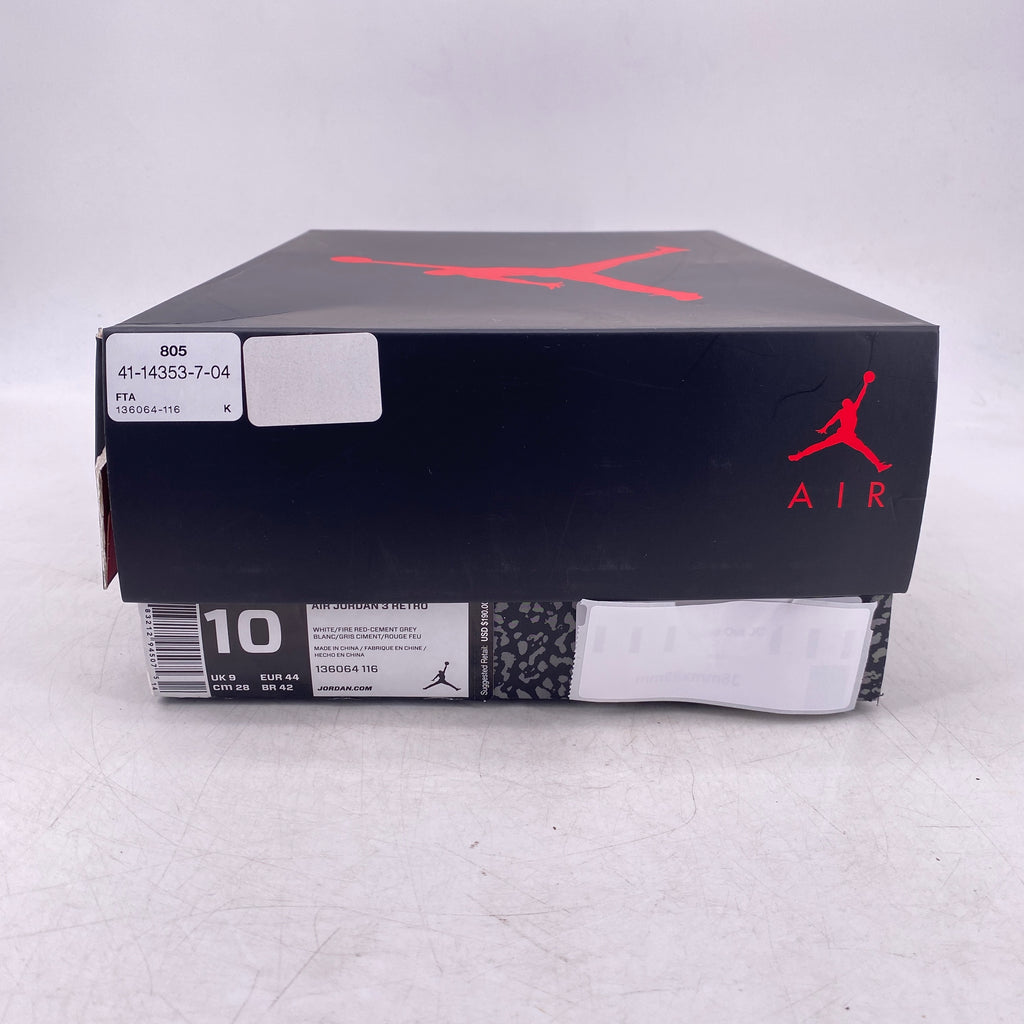 Air Jordan 3 Retro "Hall Of Fame" 2018 New Size 10