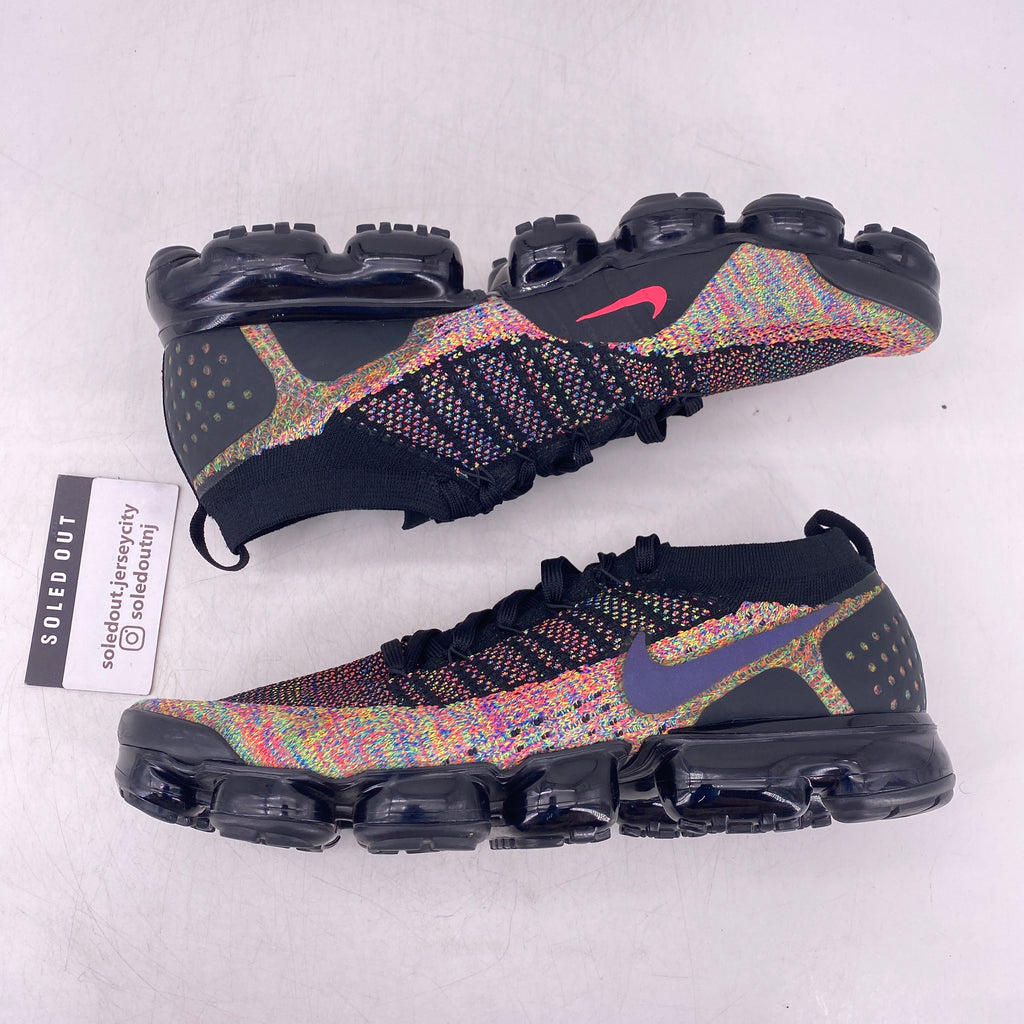 Nike Air Vapormax Flyknit "Black Multicolor" 2018 Used Size 12